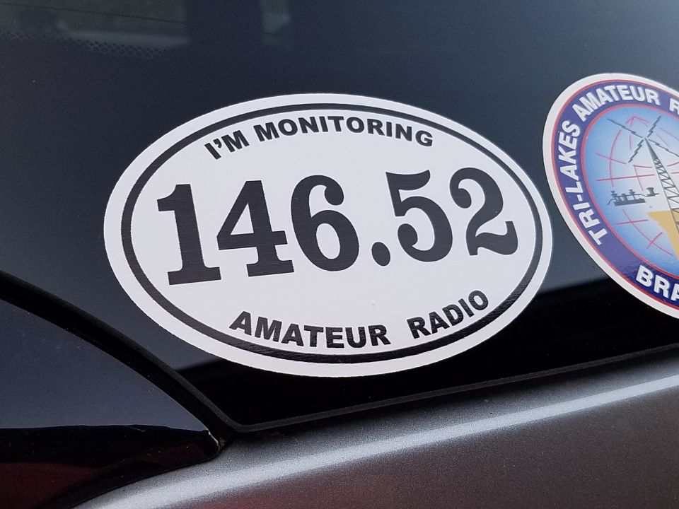 Oval - 146.52 Monitoring Decal