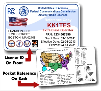 FCC Amateur Radio License ID Card