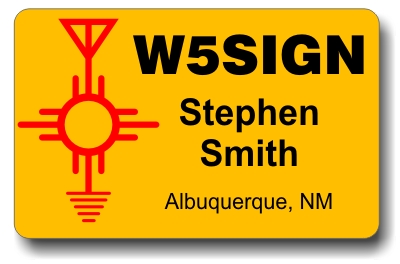 New Mexico Callsign ID Badge