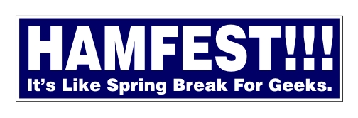 "HAMFEST!!!" - Bumper Sticker