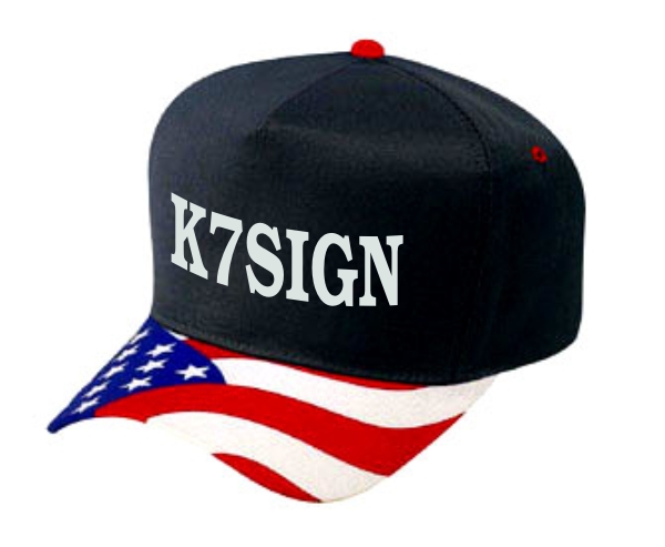 Callsign Cap with US Flag