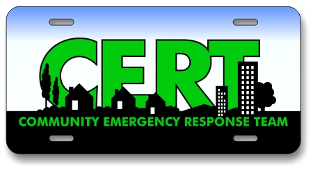 CERT Logo License Plate