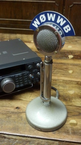 D-104 Microphone Callsign Station Flag - Vintage Look - Click Image to Close