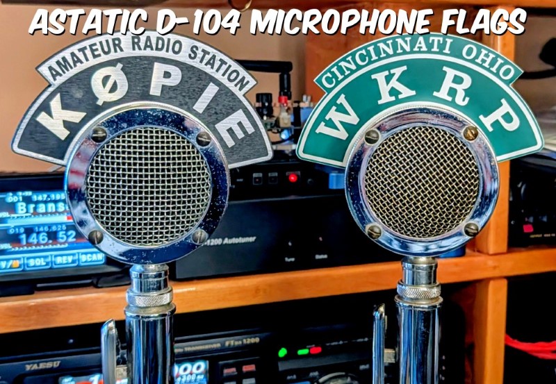 Mic Flag - D-104 Two Line Microphone