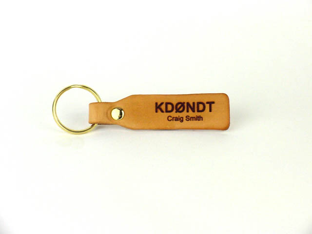 Leather Key Fob - Click Image to Close
