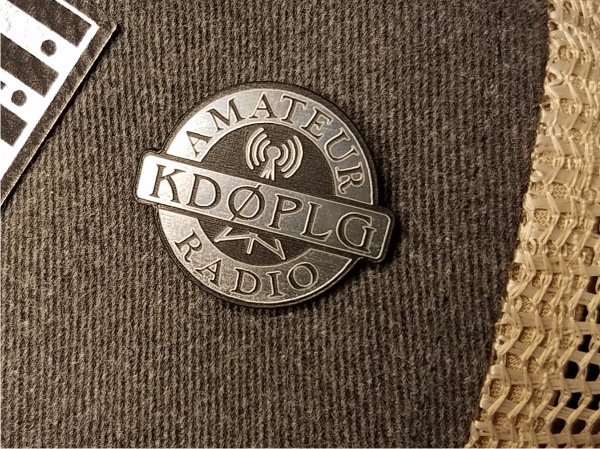 Antenna Hat Pin with Callsign - PAIR - Amateur Radio