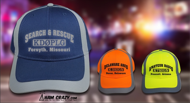 High-Visibility Reflective 3 Line Custom Cap