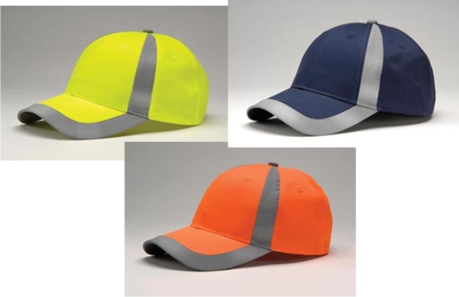 High-Visibility Reflective 3 Line Custom Cap