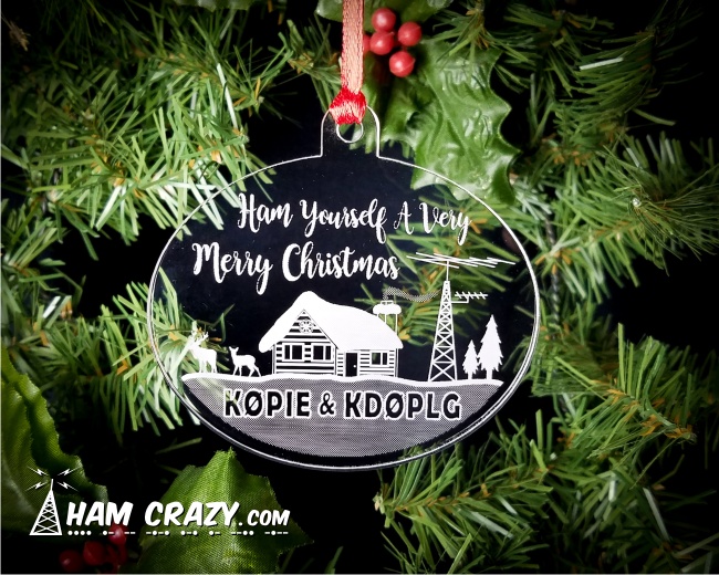 Ham Yourself A Very Merry Christmas Ornament - Click Image to Close
