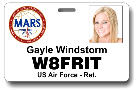 Callsign MARS Photo ID Badge White