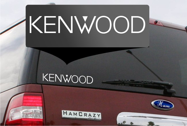 Kenwood Logo Window Decal