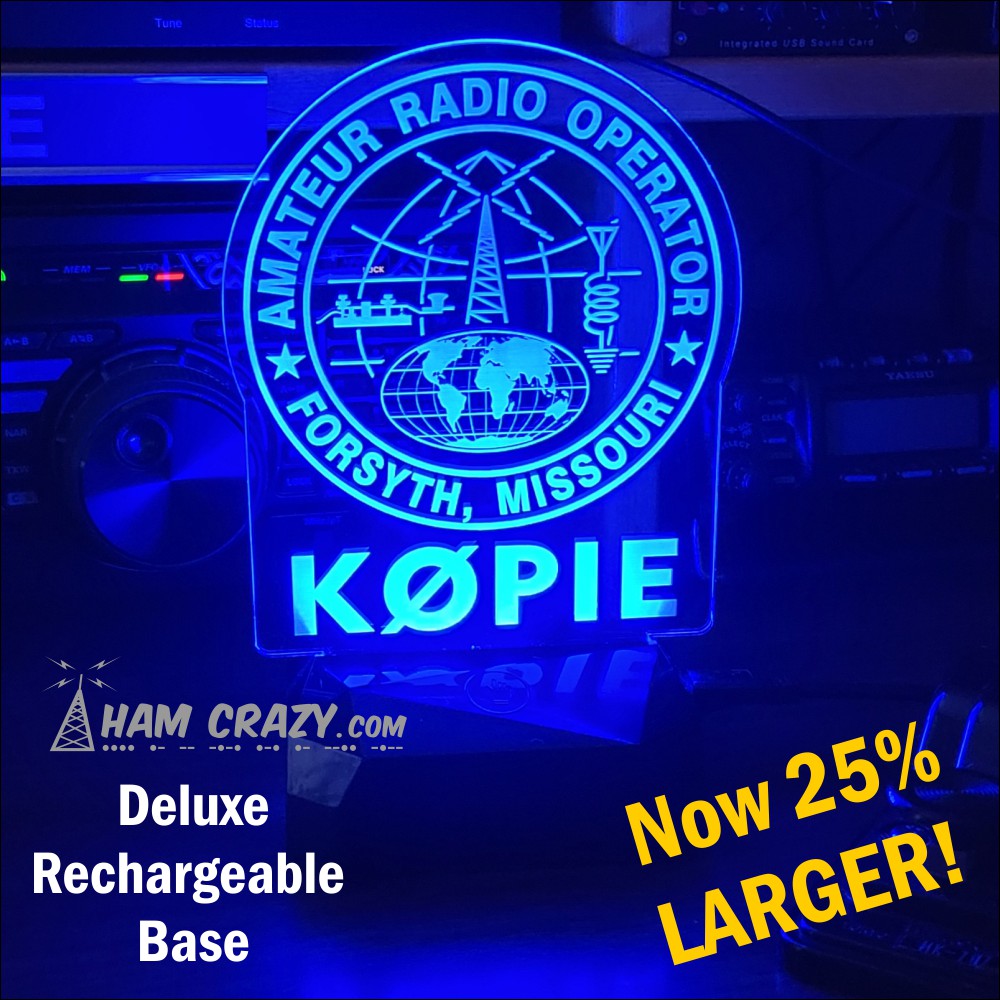 Round Logo - Ham Radio Lighted On Air Callsign Display LED