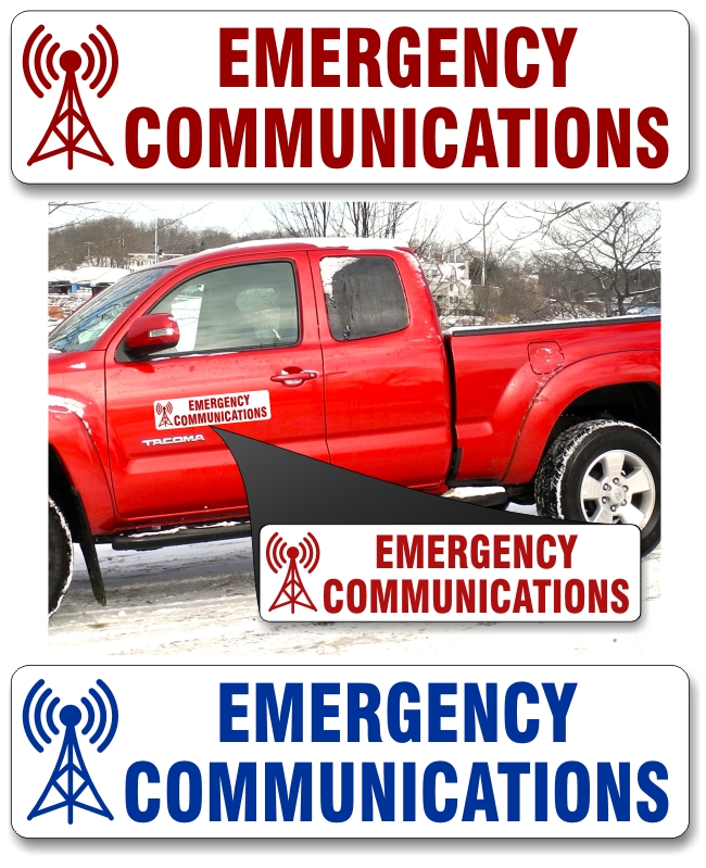 Emergency Communications Vehicle Magnet - Click Image to Close