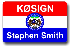 Callsign ID Badge with Missouri Flag