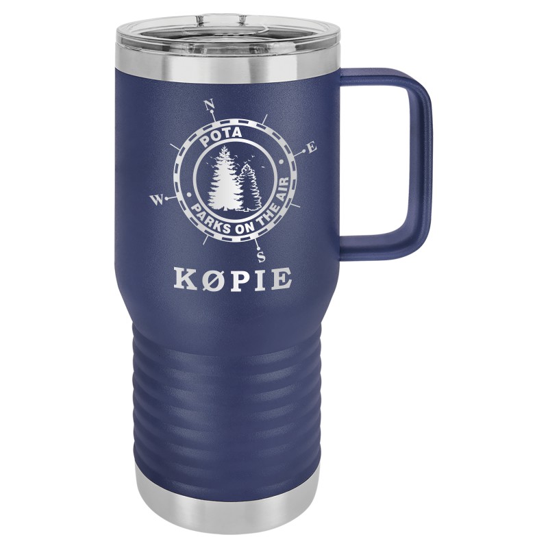 POTA™ Ham Radio Call Sign 20oz Travel Mug