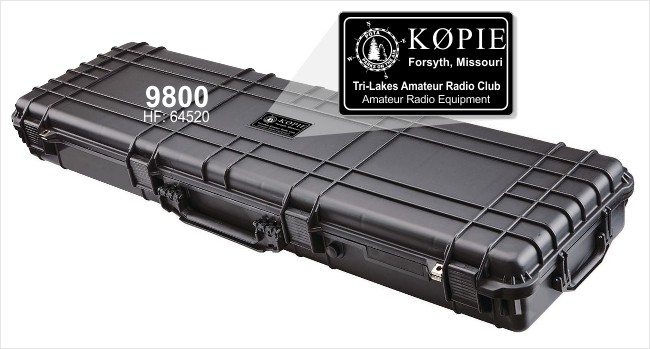 POTA Callsign Faceplate for Apache 9800 Hard Case