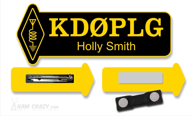 Radio Icon Callsign Name Badge - Click Image to Close