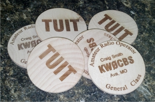QSL Call Sign TUIT Tokens - Click Image to Close