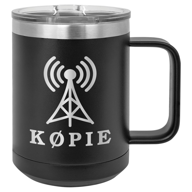 Ham Radio Call Sign 15oz Mug with Antenna