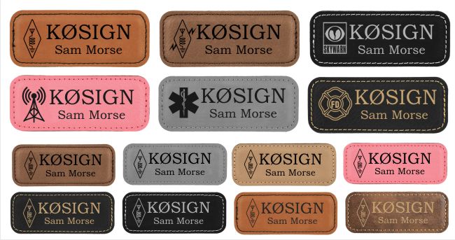 Leatherette Name Badges